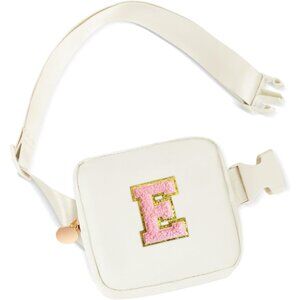 Cream Mini Fanny Pack Kids Girls Personalized Crossbody Bag Waterproof Nylon